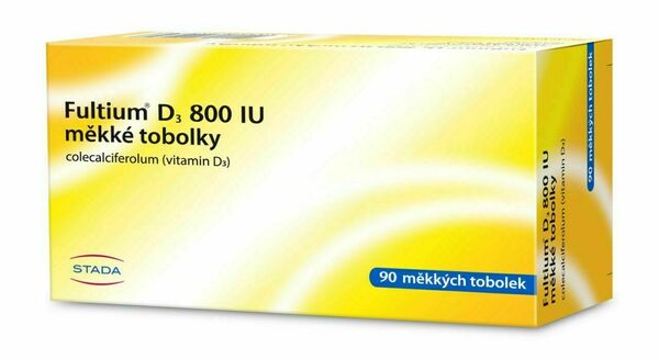 Fultium D3 800 IU 90 měkkých tobolek porovnat ceny