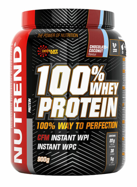 Nutrend  100% WHEY PROTEIN 900 g čokoláda + kokos porovnat ceny
