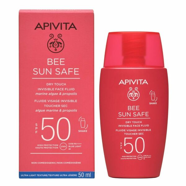 APIVITA Bee Sun Safe Dry Touch SPF50 neviditelný pleťový fluid 50 ml porovnat ceny
