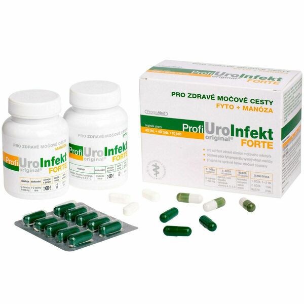 Pragomed  ProfiUro Infekt Forte 40 tablet + 40 tobolek + 10 tobolek porovnat ceny