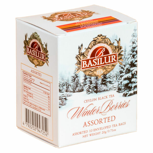 BASILUR Winter berries assorted černý čaj 10 sáčků porovnat ceny