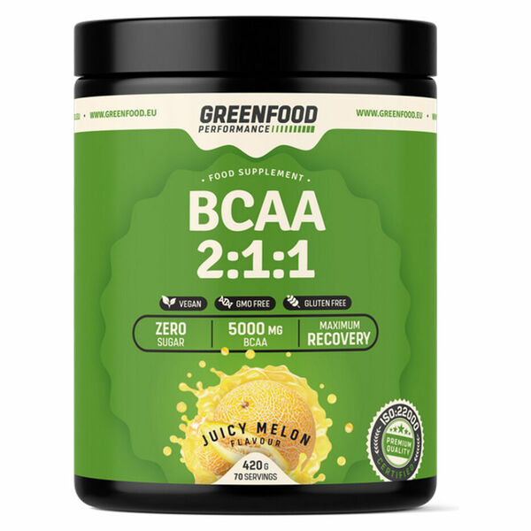 GREENFOOD NUTRITION Performance BCAA 2:1:1 šťavnatý meloun 420 g porovnat ceny