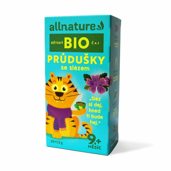 ALLNATURE Dětský čaj průdušky se slézem BIO 20 sáčků porovnat ceny
