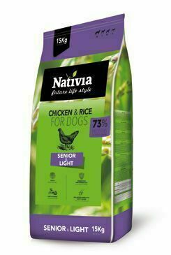Nativia Dog Senior&light 3kg porovnat ceny