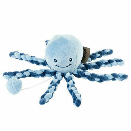 Nattou  První hračka miminka hrající chobotnička PIU PIU Lapidou navy blue - light blue 0m + porovnat ceny