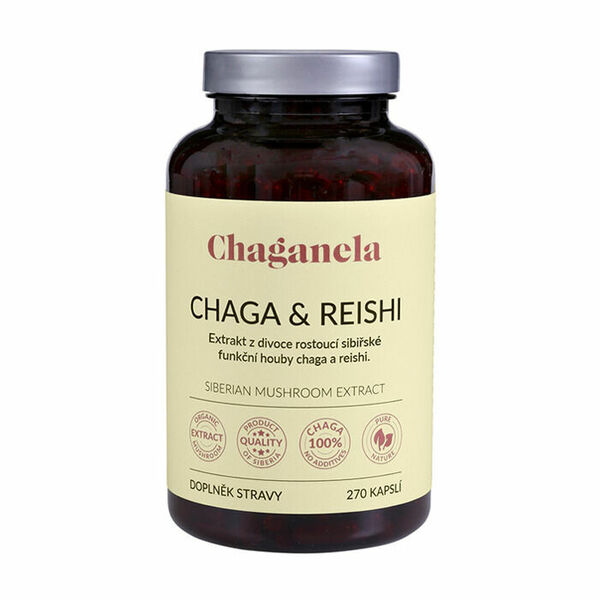 Chaganela Extrakt čagy s reishi 270 kapslí porovnat ceny