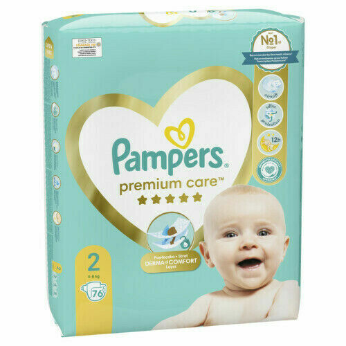 Pampers Premium Care plenky velikost 2 76ks porovnání ceny