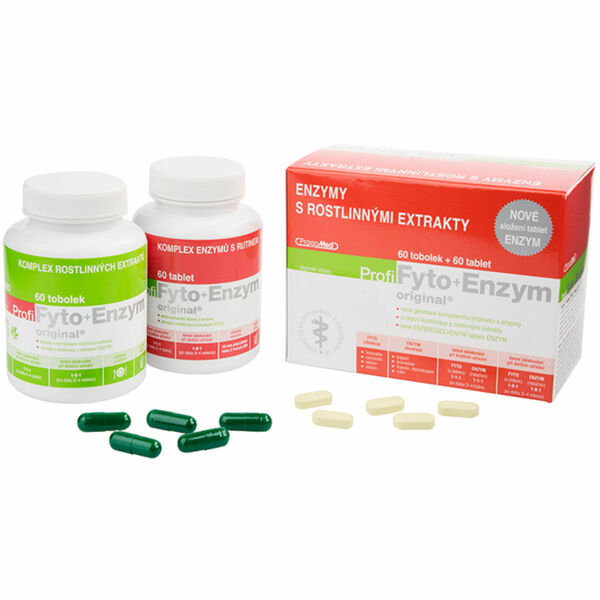Pragomed  Profi Fyto+Enzym 60 tobolek + 60 tablet porovnat ceny