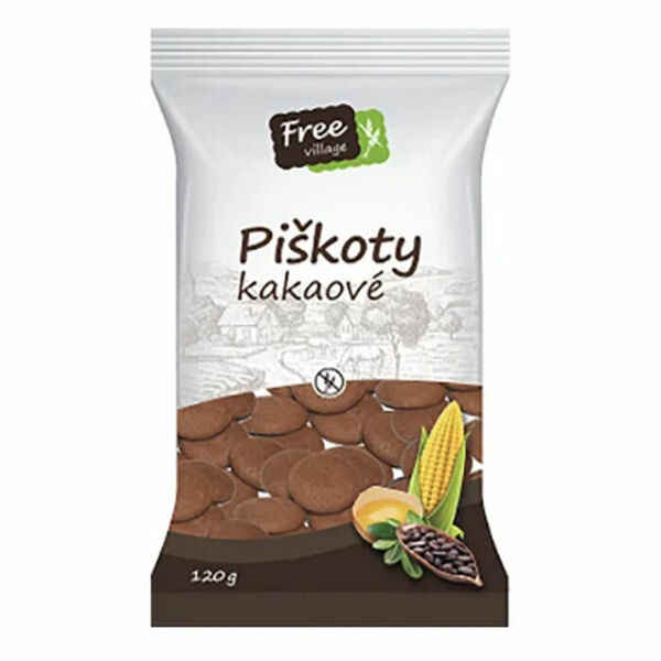 FREEVILLAGE Piškoty kakaové bez lepku 120 g porovnat ceny