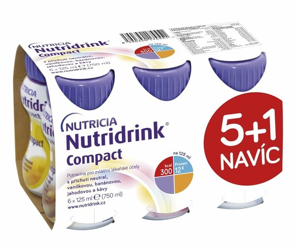 Nutridrink Compact balíček 5+1 6x125 ml porovnat ceny