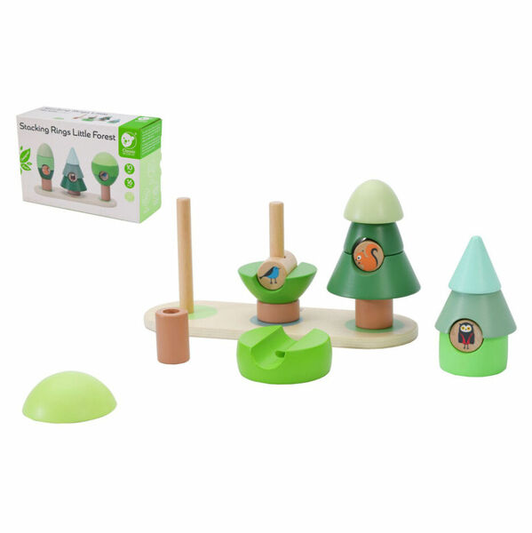 TEDDIES Skládanka dřevo Les/Stromy 24 x 16 x 8,5 m 16 ks porovnat ceny