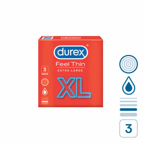 Durex Feel Thin XL 3ks porovnat ceny