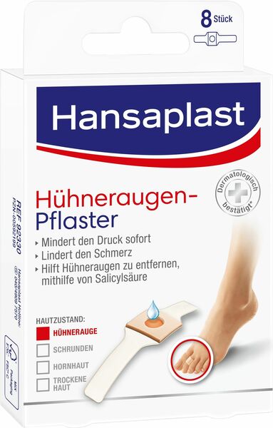 Hansaplast náplast na kuří oka 8ks č.92873 porovnat ceny
