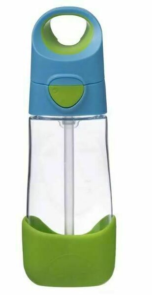 B.box Láhev na pití s brčkem modrá/zelená 450ml porovnat ceny