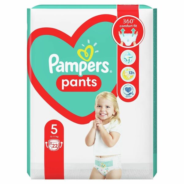 Pampers Pants vel. 5 12-17 kg plenkové kalhotky 22 ks porovnat ceny