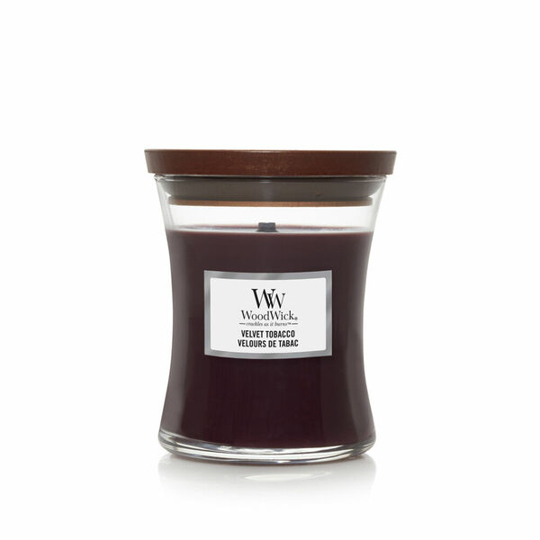 WOODWICK Svíčka střední sklo Velvet Tobacco 275 g porovnat ceny