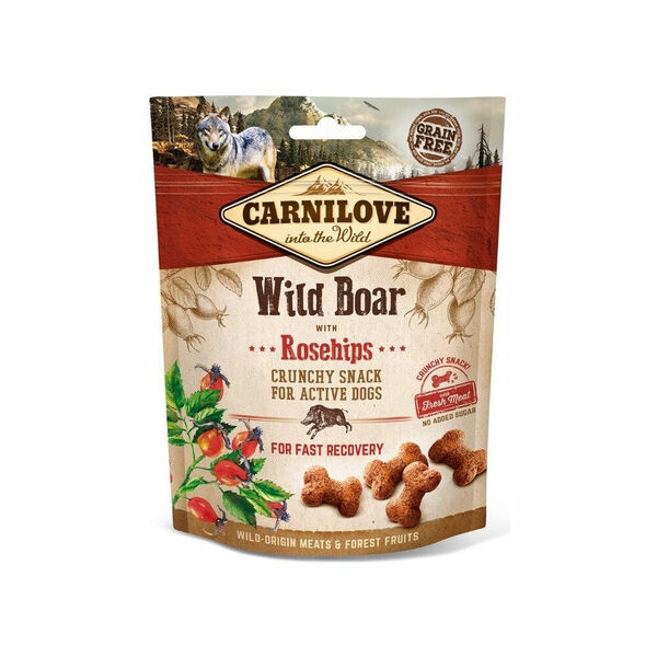 CARNILOVE Dog Crunchy Snack Wild Boar&Rosehips 200g porovnat ceny
