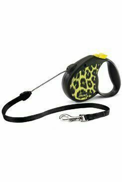 Vodítko Flexi Safari Leopard M Lanko 5m/20kg žlutá porovnat ceny