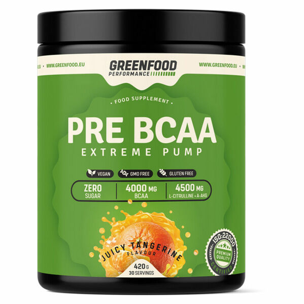 GREENFOOD NUTRITION Performance pre BCAA šťavnatá mandarinka 420 g porovnat ceny