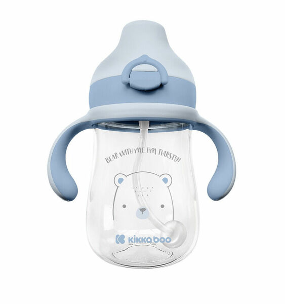 KikkaBoo Hrnek se silikonovým pítkem 6m+ modrý 300 ml porovnat ceny