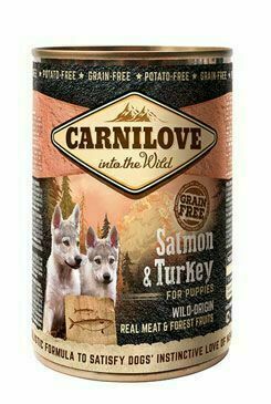 Carnilove Wild konzerva salmon & turkey puppies 400g porovnat ceny