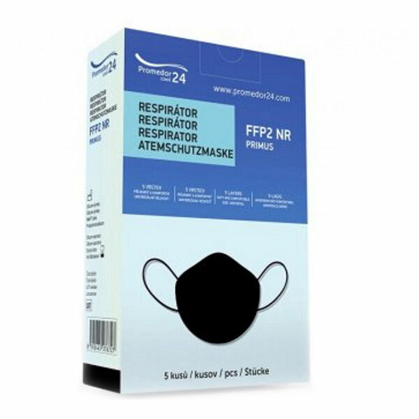 PROMEDOR24 FFP2 NR Primus respirátor černý 5 ks porovnat ceny
