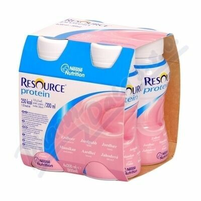 RESOURCE PROTEIN JAHODOVÝ 4X200 ML perorální SOL 4X200ML porovnat ceny