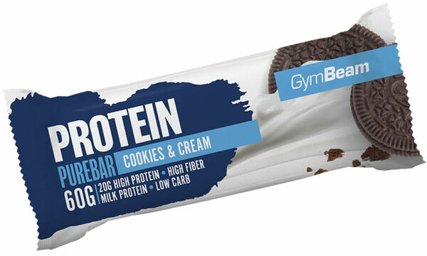 GymBeam Protein PureBar box double chocolate chunk 12×60g porovnat ceny
