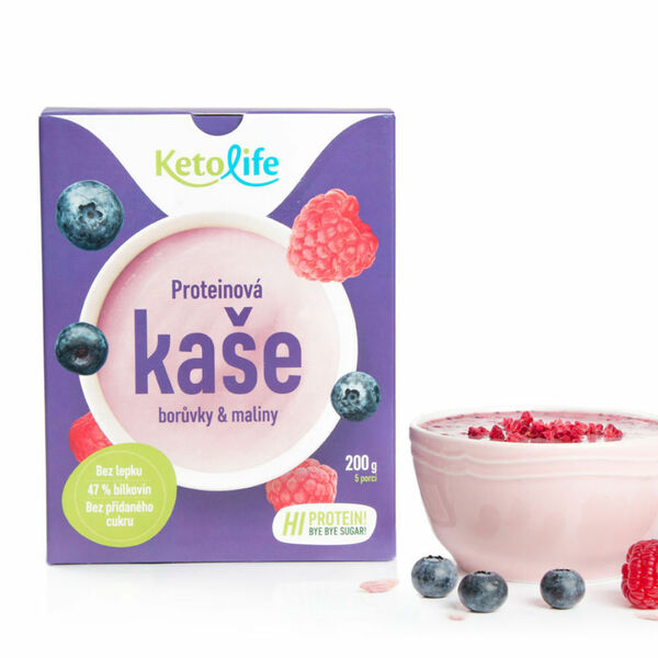 KETOLIFE Proteinová kaše borůvky a maliny 200 g porovnat ceny