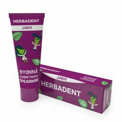 Herbadent Junior Bylinná zubní pasta spearmint 75 g porovnat ceny
