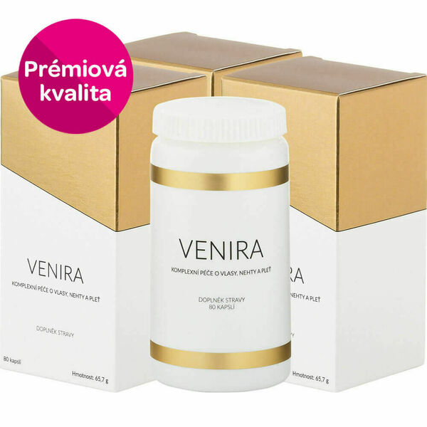 Venira komplexní péče o vlasy, nehty a pleť, 120 denní kúra, 240 kapslí porovnat ceny
