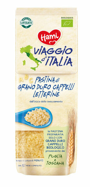 Hami Viaggio d'Italia dětské italské BIO těstoviny písmenka 6+ 320 g porovnat ceny
