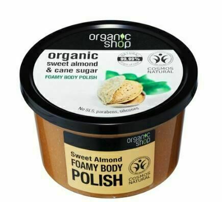 Organic Shop Pěnový tělový peeling Sladké mandle 250ml porovnat ceny