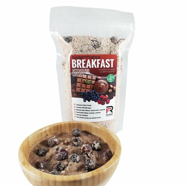 RageFitness Breakfast Chocolate heaven 600 g porovnat ceny