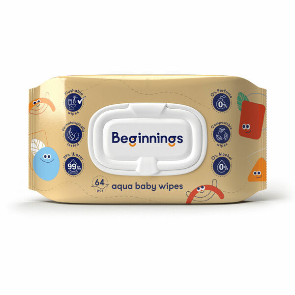 Beginnings vlhčené splachovatelné ubrousky 64 ks porovnat ceny