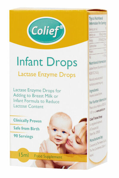 Colief Infant Drops Lactase Enzyme kapky do mléka proti kolice 15 ml porovnat ceny