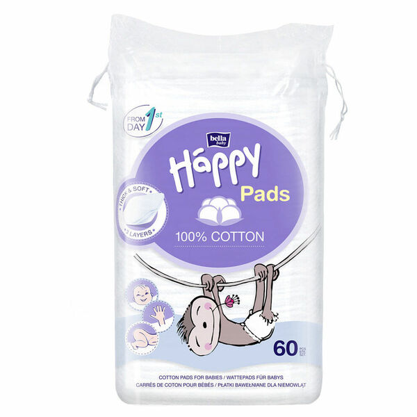 HAPPY Bavlněné tampóny 60 ks porovnat ceny