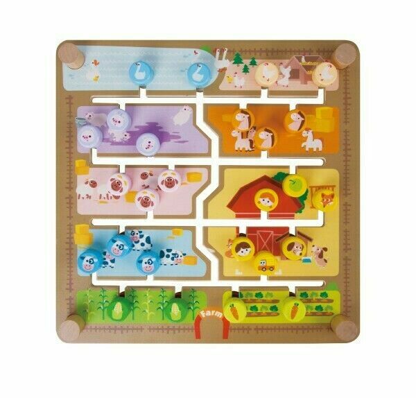 Teddies Vkládačka/edukační labyrint 2v1 dřevěný 30x30cm porovnat ceny