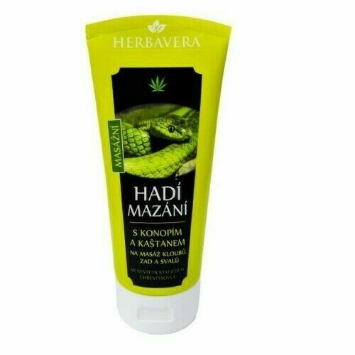 Hadí mazání s konopím a kaštanem HERBAVERA 200ml porovnat ceny