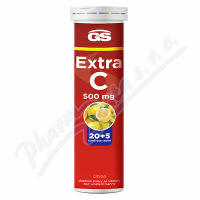 GS Extra C 500 citron eff.tbl.20+5 porovnat ceny