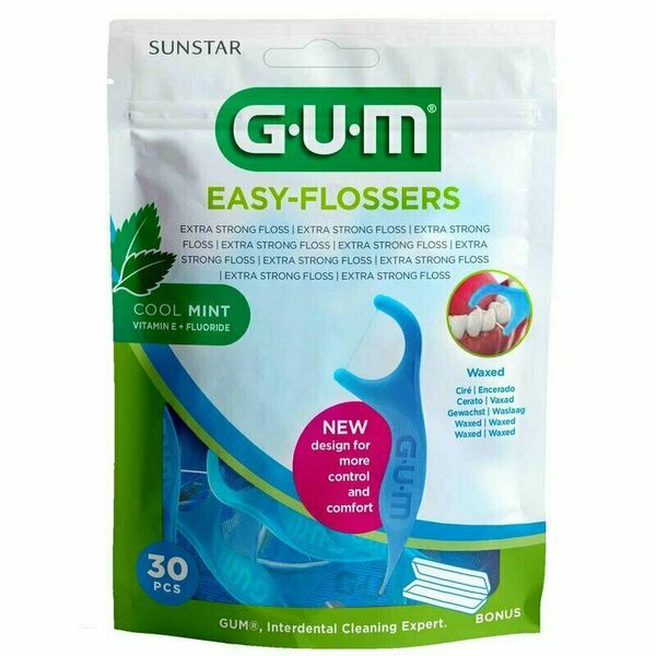Gum Easy Flossers + cestovní pouzdro 30 ks porovnat ceny