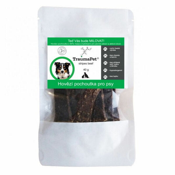 TRAUMAPET Beef stripes pochoutka pro psy 40 g porovnat ceny