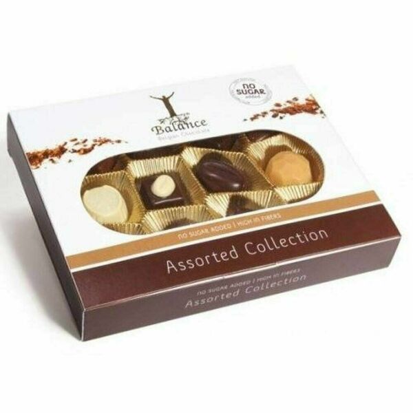 BALANCE Belgické pralinky bez přidaného cukru bonboniéra 150 g porovnat ceny