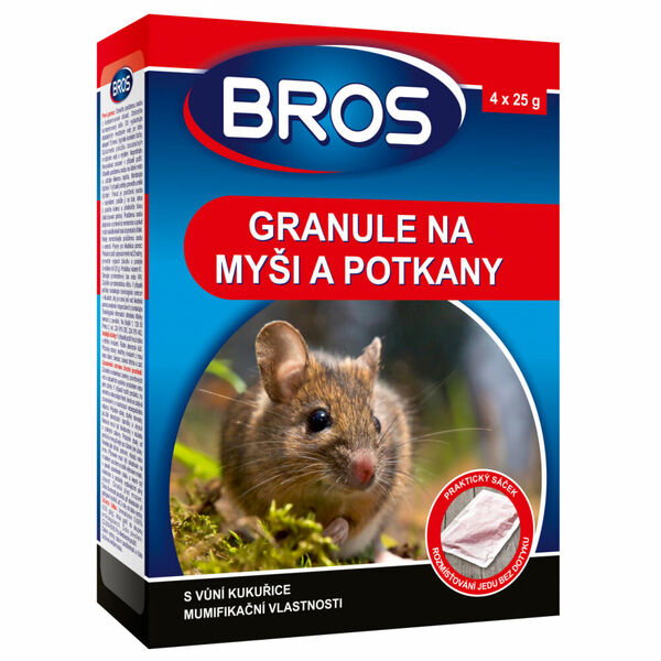 Bros Granulát proti myším a potkanům 140g porovnat ceny
