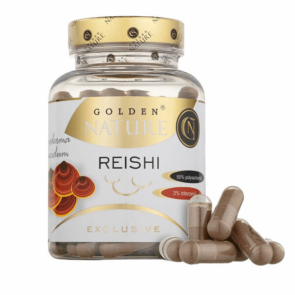 Golden Nature Exclusive Reishi 50% polysacharidů 100 kapslí porovnat ceny
