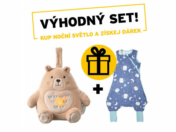 Tommee Tippee Noční světlo s hudbou Grofriend Bennie the Bear + dárek porovnat ceny