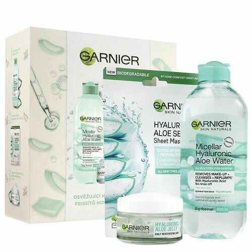 Garnier Hyaluronic Aloe dárková sada pro hydrataci pleti 3ks porovnat ceny