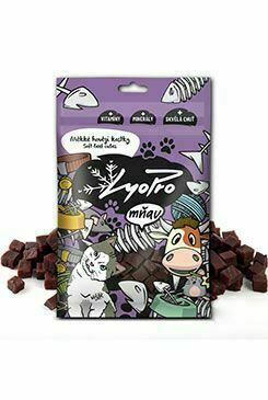 Lyopro Mňau Poch. Sušené Měkké Hovězí Kostky 70g porovnat ceny