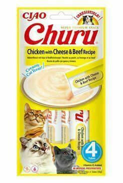 Churu Cat Chicken With Beef & Cheese Recipe 4x14g porovnat ceny