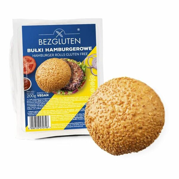 BEZGLUTEN Housky hamburgerové bez lepku a škrobu Vegan 200 g porovnat ceny